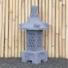 Product image 3 of the product “Japanese style Garden Lantern, made from Andesit Stone. Multipart. 75 cm Height, Roof is 30 cm width. ”